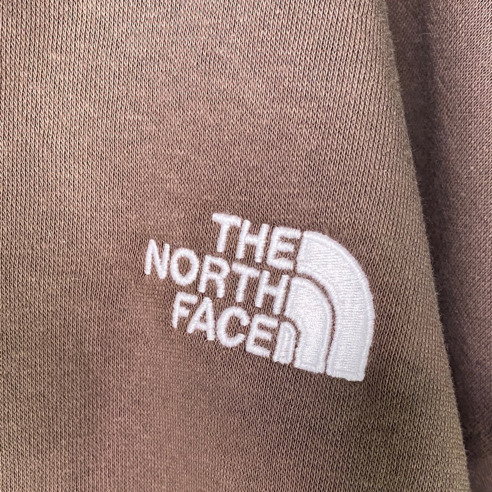 NWT The North Face Brown Men's 2XL Oversized Pullover Hoodie White Logo - 1380 - Picture 4 of 6